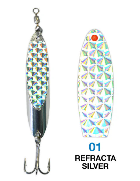 Deadly Dick Lure Standard Casting 2oz Silver Refracta