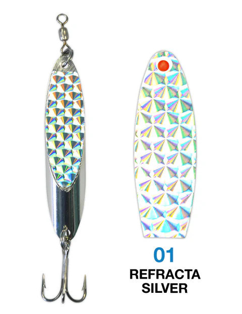 Deadly Dick Lure Standard Casting 3oz Silver Refracta