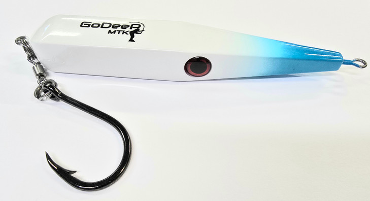 Go Deep MTK Bar Breaker Lures 6 Inch 3 Ounce Blue White