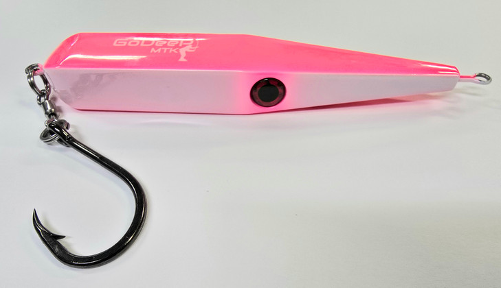 Go Deep MTK Bar Breaker Lures 6 Inch 3 Ounce Pink White