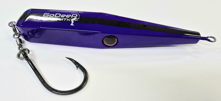 Go Deep MTK Bar Breaker Lures 6 Inch 3 Ounce Black Purple Blurple