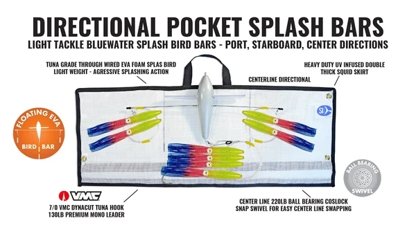 Hogy Squid Bird Bars Trolling 18 Inch Sandeel