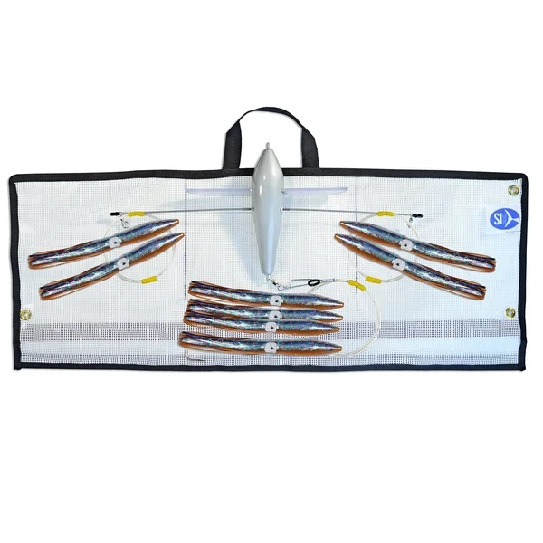 Hogy Squid Bird Bars Trolling 18 Inch Amber Squid