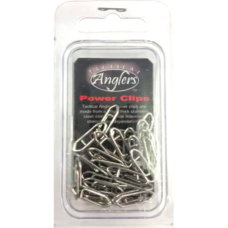 Tactical Angler Clips 50 lb Test 30pk (Silver)