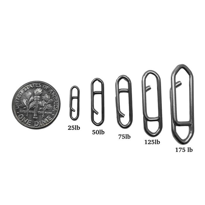 Tactical Angler Micro Clips 25 lb Test 30pk (Silver) 83512