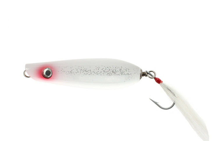 Tsunami Wood Timber Lure Pencil Popper 4.5" 1.5oz White