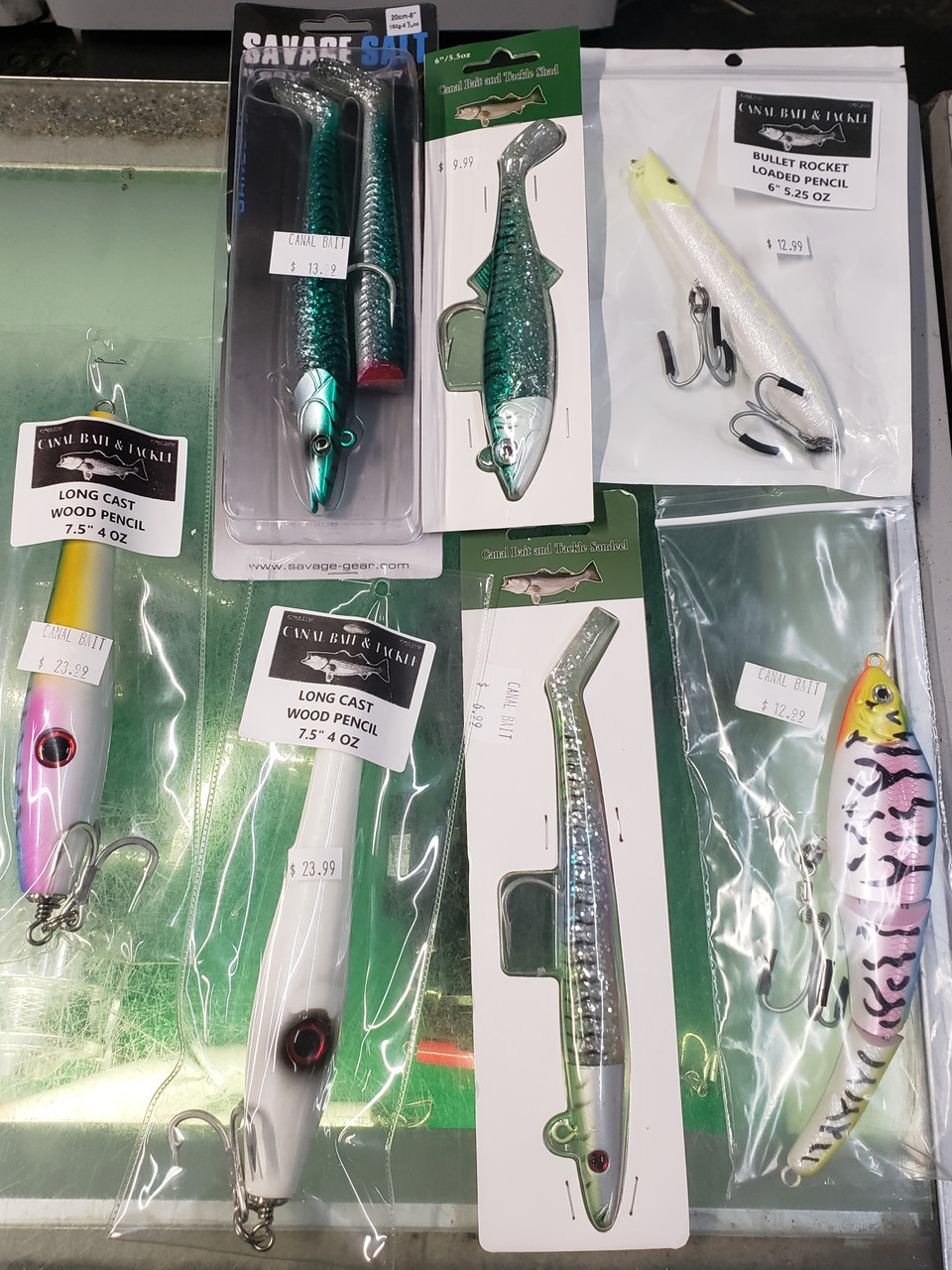 Cape Cod Canal Cheat Sheet Striped Bass Lure Package Set - Canal