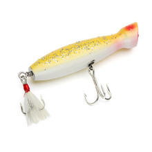 Stan Gibbs Lures Polaris Popper Yellow 4.5 1.5oz