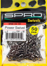  SPRO SPSB-04-50 Power Swivel, Black, 130-Pound, 50-Pack :  Fishing Swivels And Snaps : Sports & Outdoors