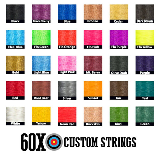 custom colors for bow strings





