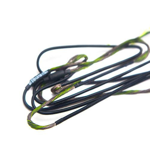 Cordes à Gaz Bowstrings Hoyt RX-7 Ultra Rouges Et Noires Avec Encoches