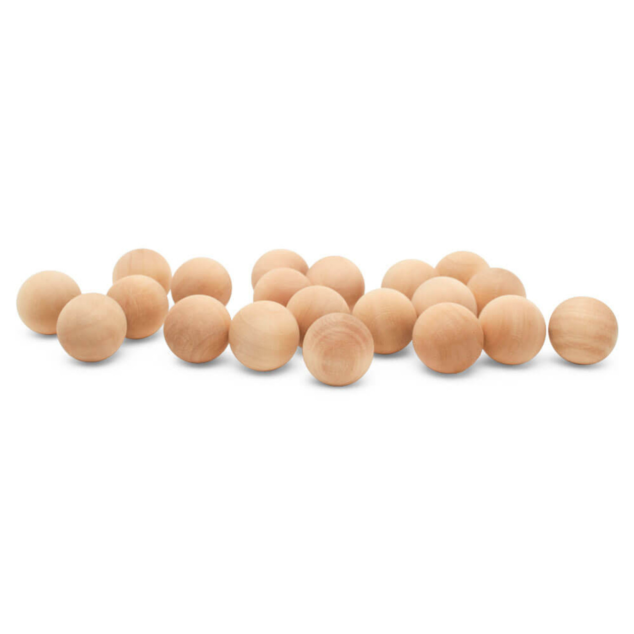 Craft County 7/8 Inch Wooden Balls â€“ for Arts and Crafts Projects (5 Pack)