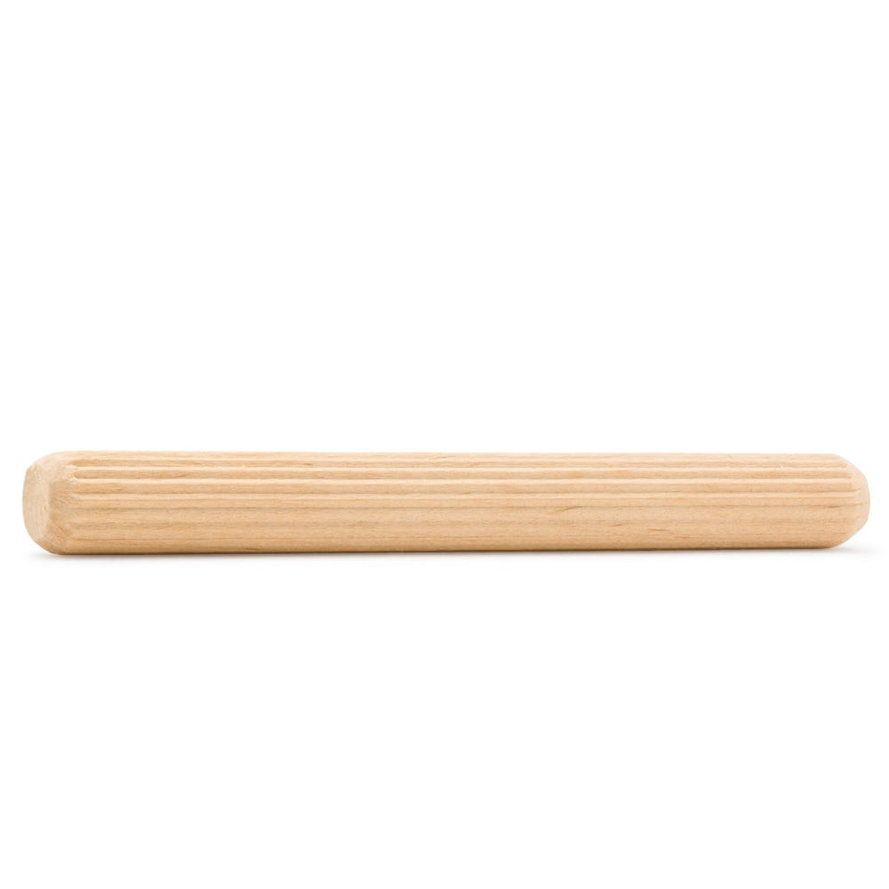 Rhino Wood Industries 100 Pack 1/2 x 2 Wooden Dowel Pins Wood Kiln Dried Fluted and Beveled, Made of Hardwood in U.S.A.