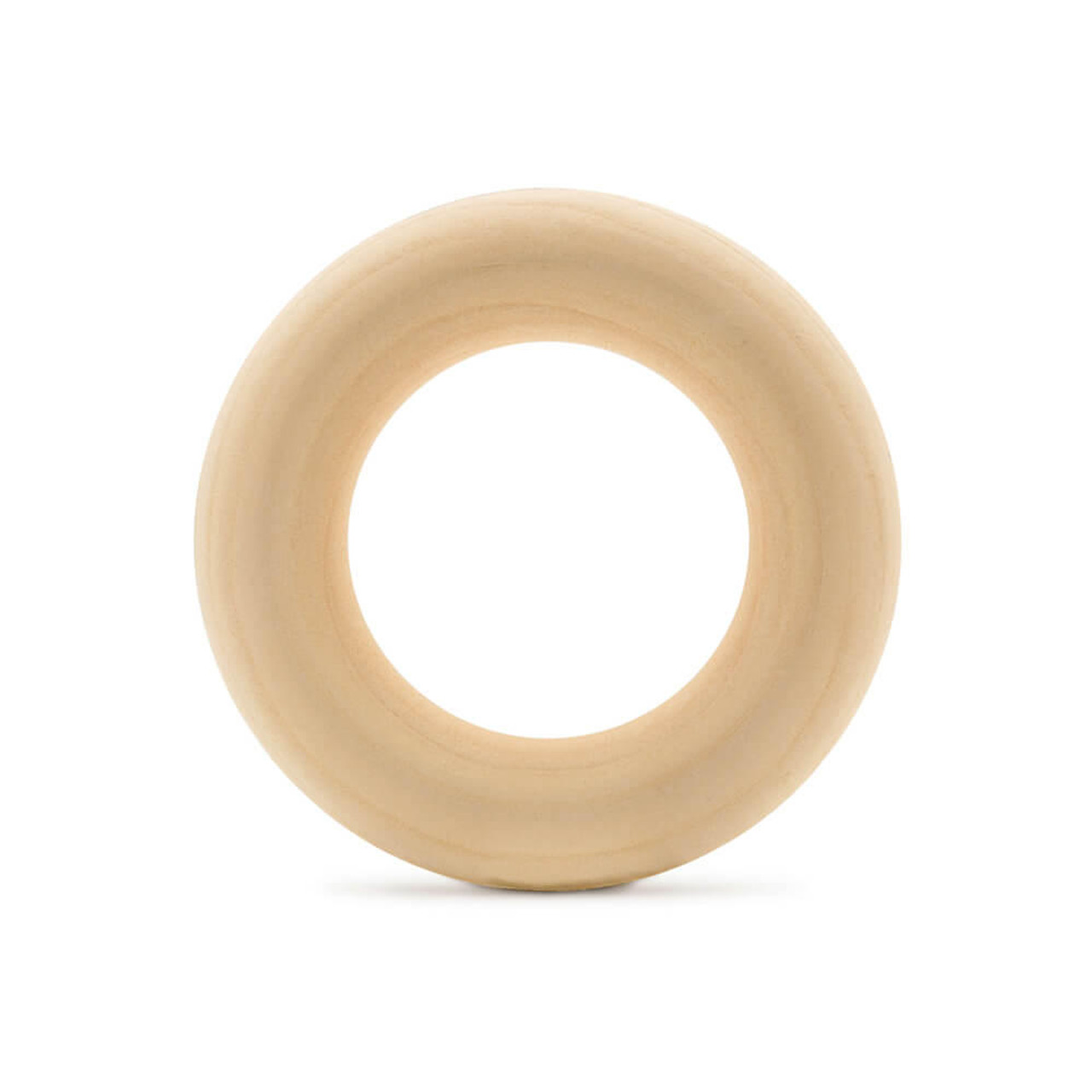 2-1/2 Unfinished Wooden Ring, 1/2 Thick