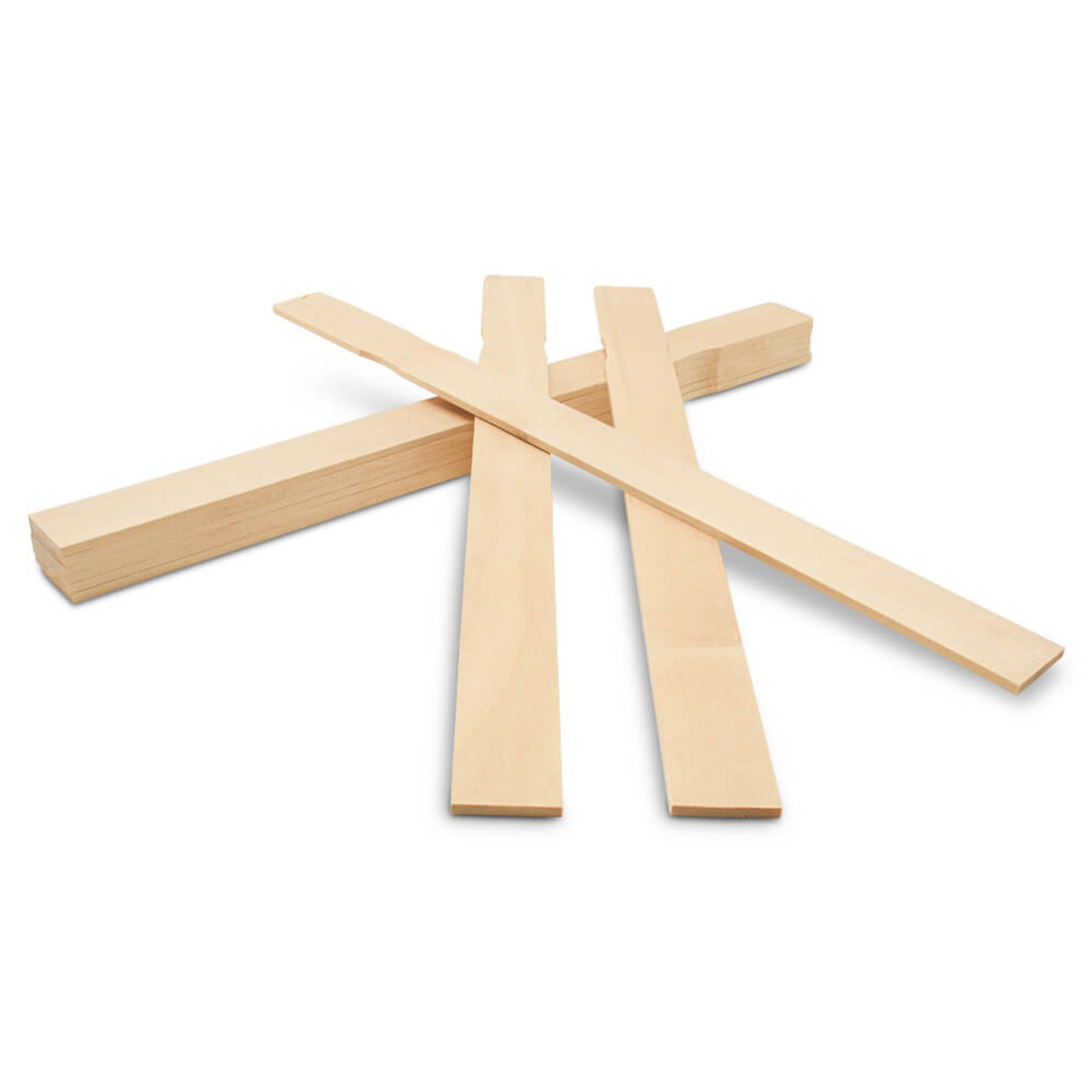 200 Pcs 14 inch Length Paint Sticks, KINJOEK Premium Wood Multi-Purpose Wood Cra - New