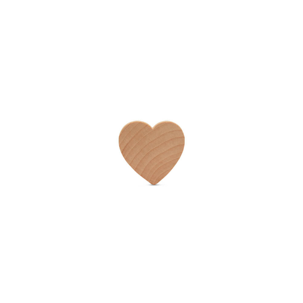 Small Wooden Hearts 1-1/2”, 1/4” Thick