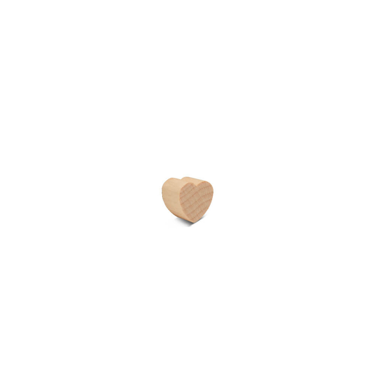 Small Wooden Hearts 1/2”, 3/8” Thick