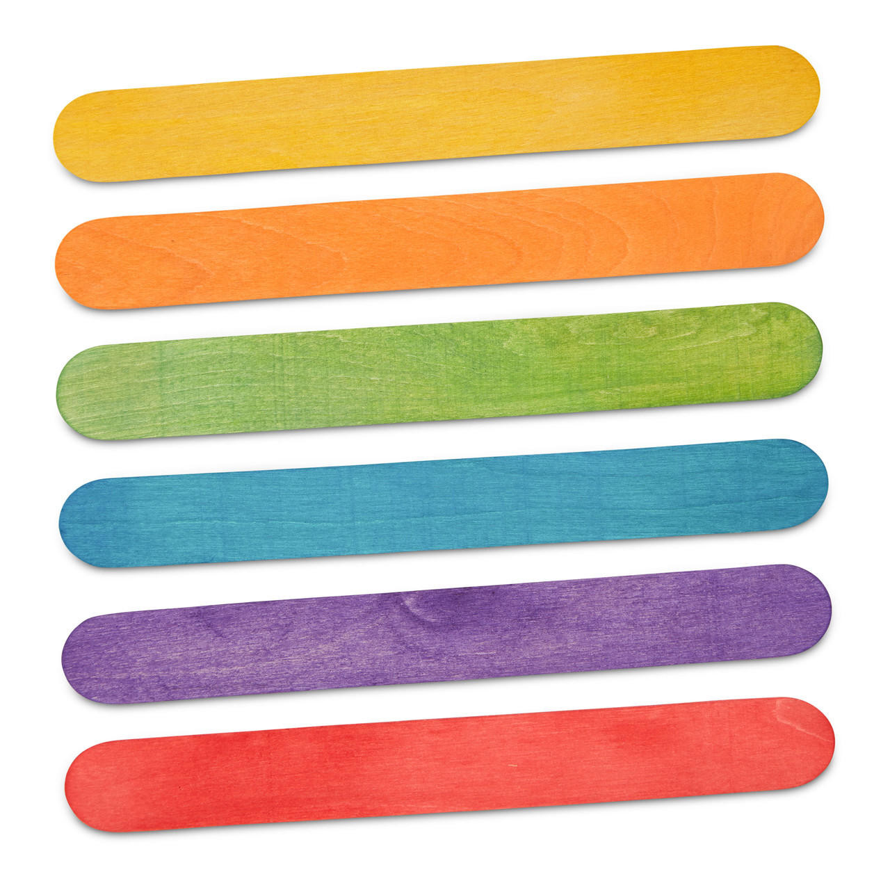  Okllen 1000 Pack Colored Craft Sticks, 6 Inch Wooden