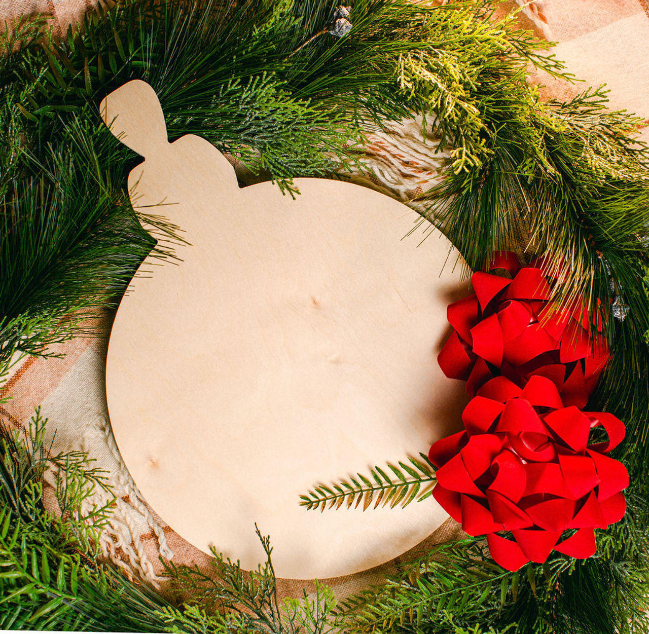 SMALL Happy Santa Ornament, Wood Craft Shapes, Christmas Wood Cutouts, Holiday Decor