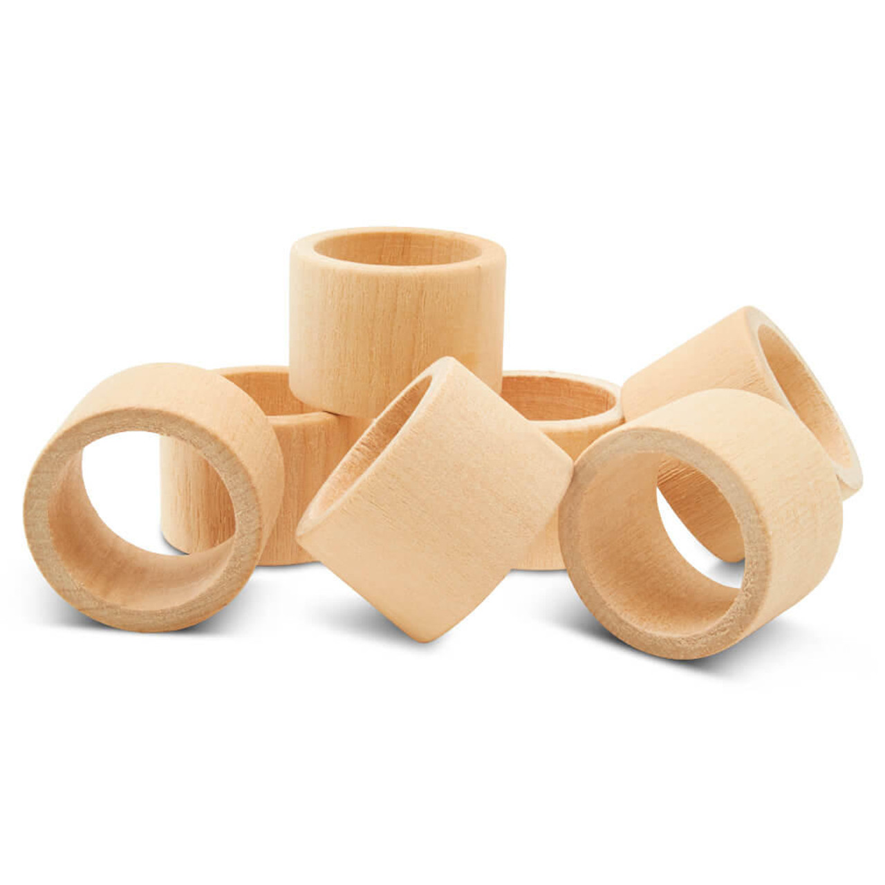 Classic Wooden Napkin Rings, Unfinished