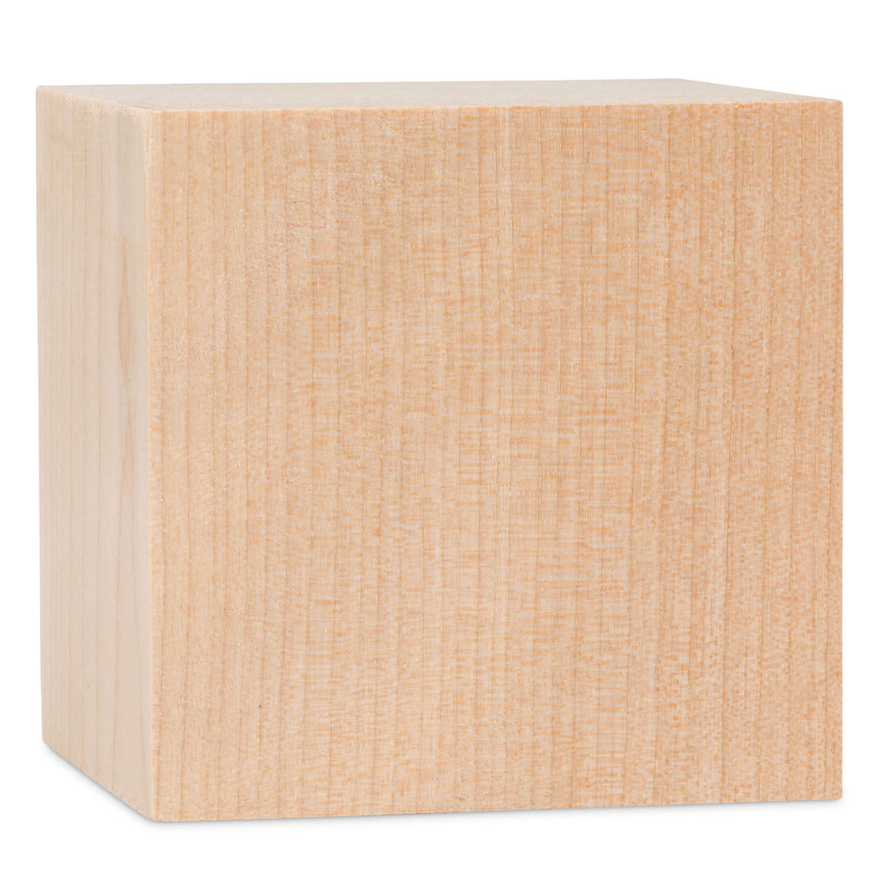 4 Large Wood Cubes, Pack of 3 Square Wood Block for DIY, Wooden Blocks for  Crafts and Decor, by Woodpeckers
