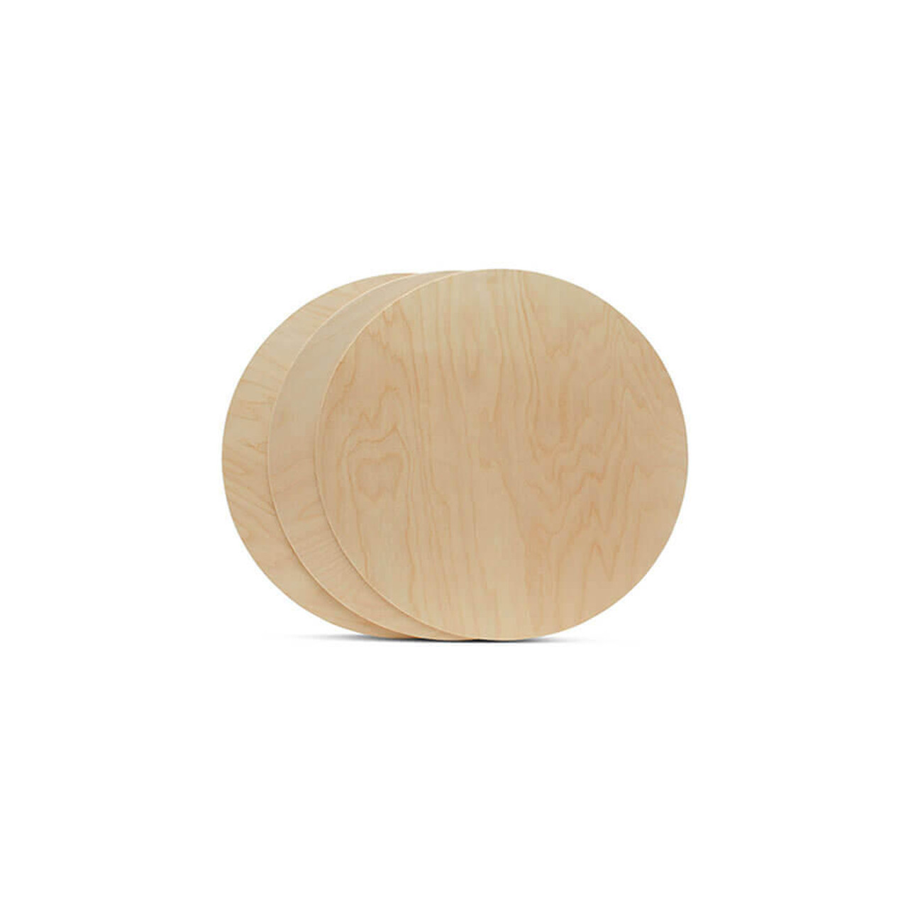 Unfinished Wooden Circles 12 inch, Pack of 25 Round Wood Plaques