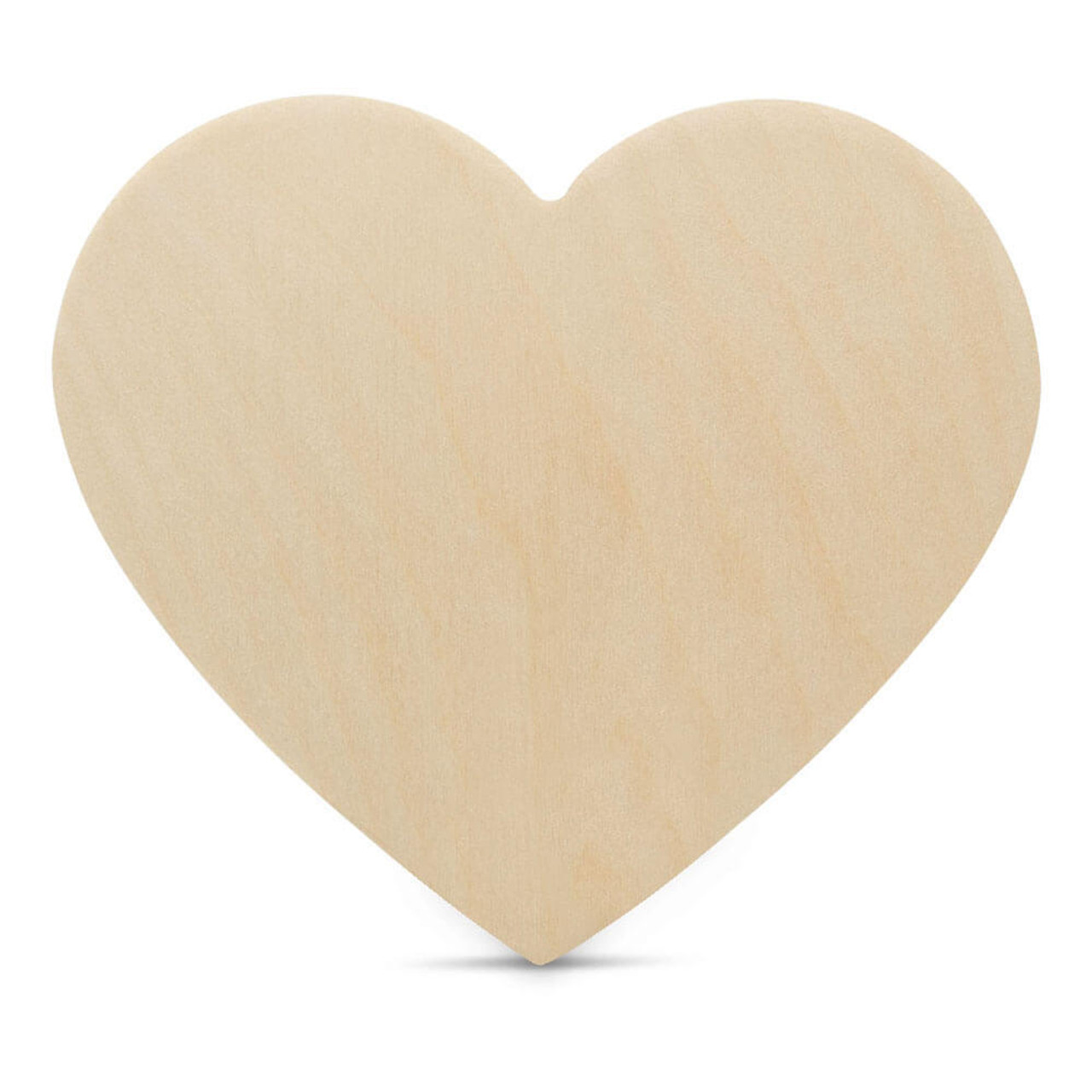 14 Heart Wooden Cutout, 14 x 12-1/2 x 1/4