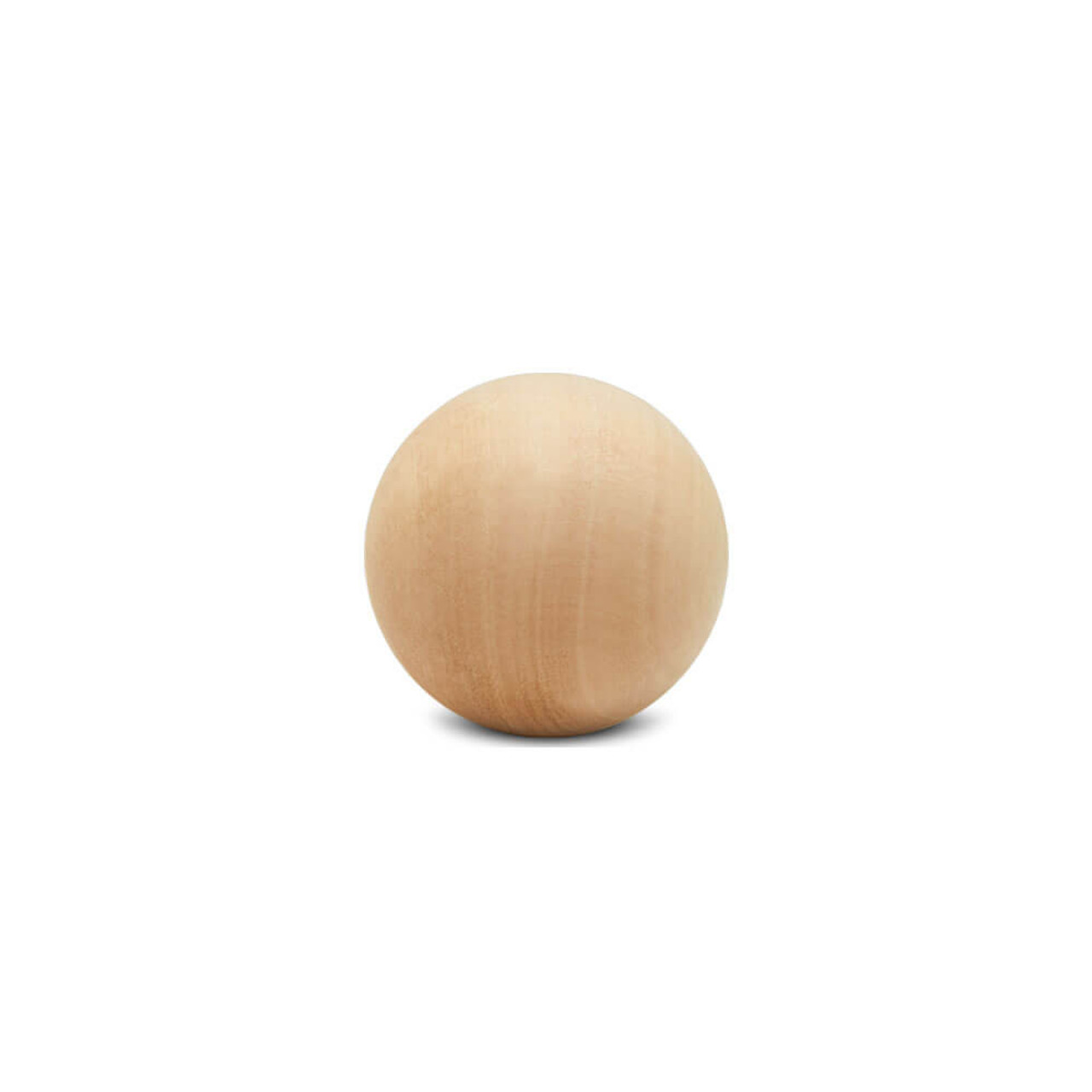3-1/2 inch Round Wooden Balls for Crafts Bag of 3 Unfinished and