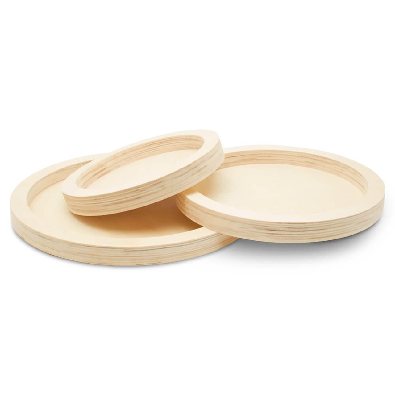 Woodpeckers Crafts, DIY Unfinished Wood Shapes Cutouts Tray, Pack of 3