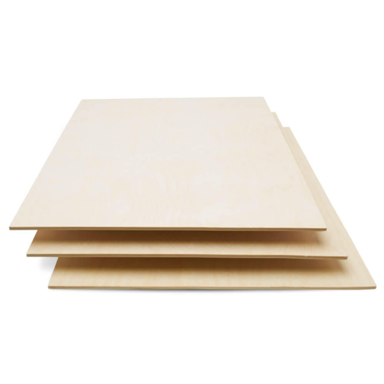 Baltic Birch Plywood, 12 x 8 Inch, B/BB Grade Sheets, 1/4 or 1/8 Inch Thick, Woodpeckers