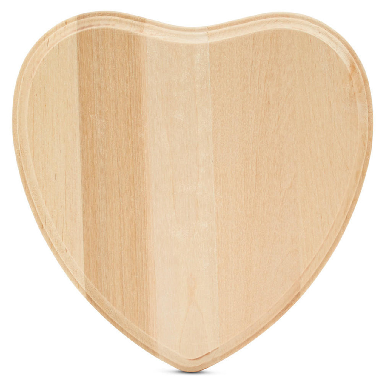 Wooden Heart Plaque, Unfinished