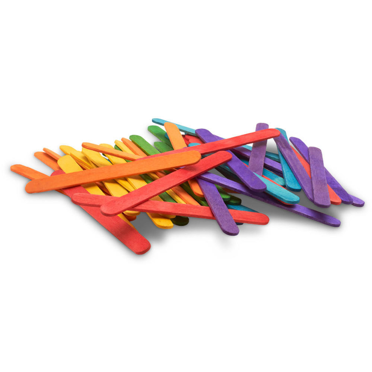 Wooden Craft Popsicle Sticks, Plain or Assorted Colors- 4 1/2 in., 100 –  Calhoun's Sweet Treats