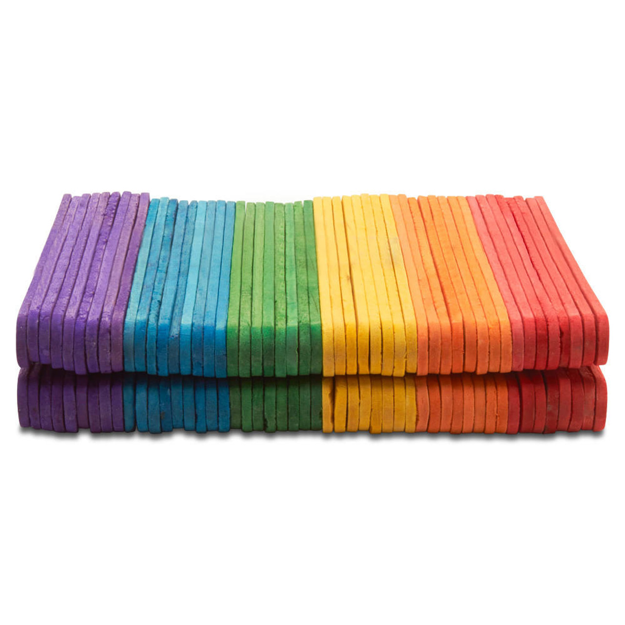 1800 Pcs Colored Popsicle Sticks, 4.5 inch, Rainbow Colored Wood Craft Sticks, Popsicle Sticks for Crafts, Art Supplies, DIY Craft Creative Designs