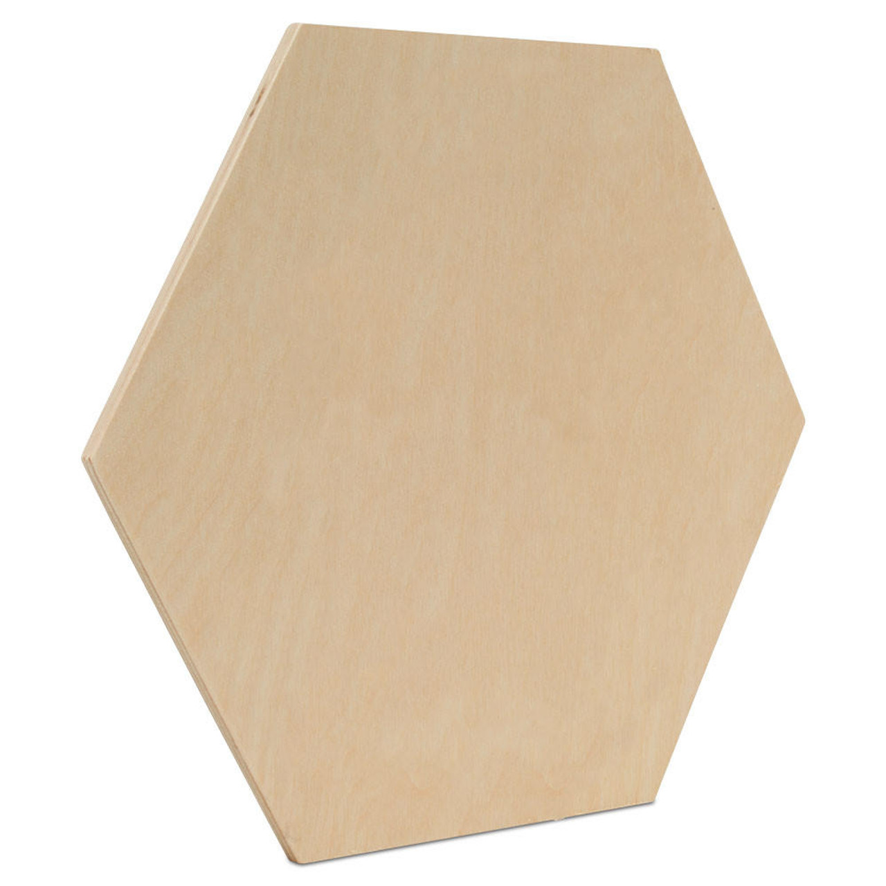108 PIECES OF craft supplies hexagon unfinished wood, £5.60