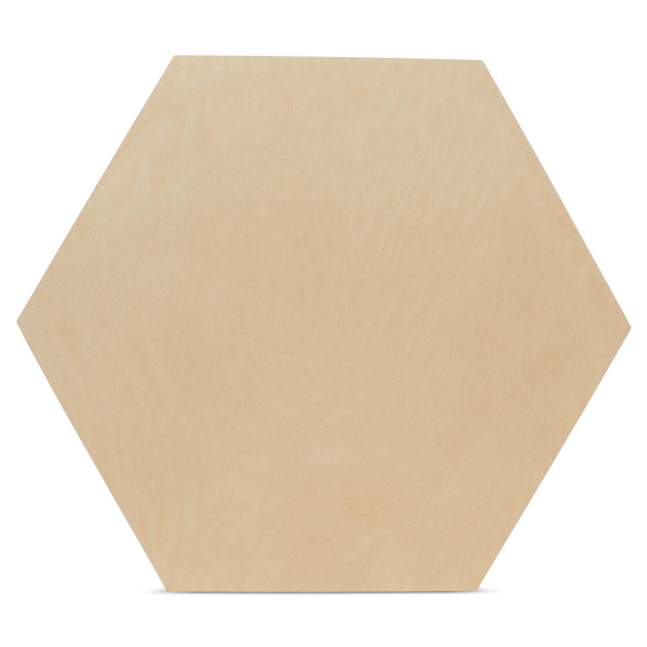 Krafty Supply Wood hexagon, 1/4 Thick MDF, 8 inches 