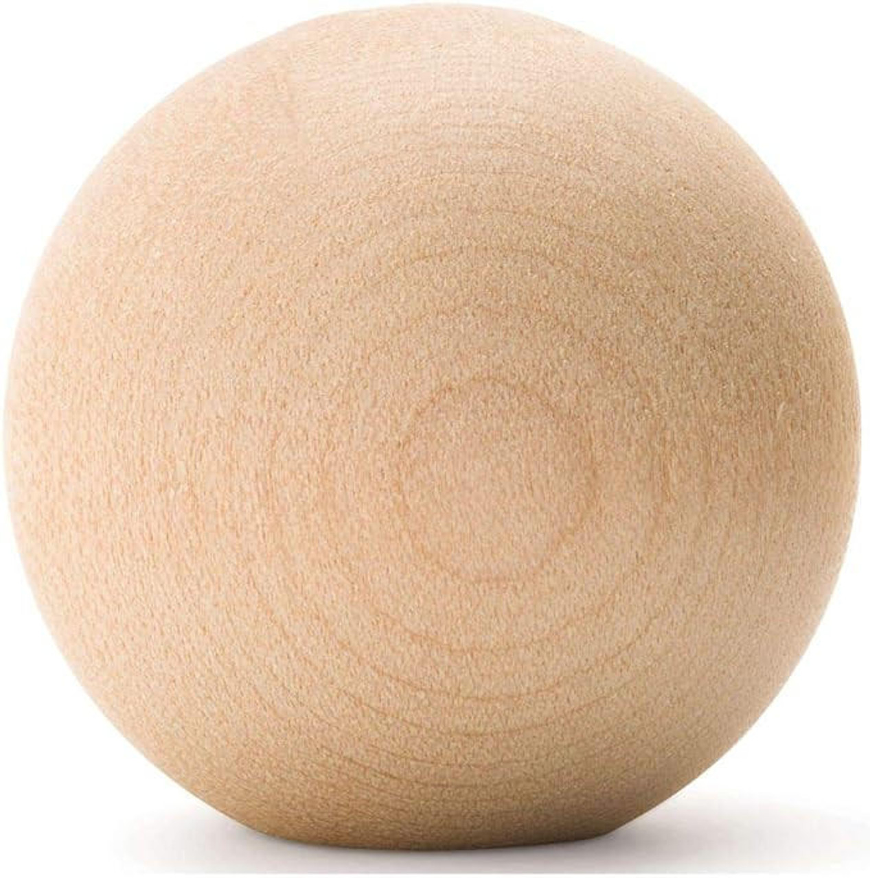 Wooden Balls, Assorted Unfinished, Round, Birch Hardwood Craft Balls, Woodpeckers