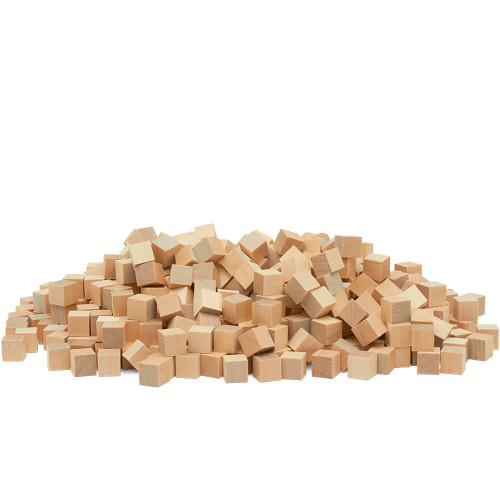 Unfinished Wood Craft Cubes 1 inch, Pack of 1000 Small Wooden Blocks to  Decorate, Wooden Cubes for Crafts and Decor, by Woodpeckers 