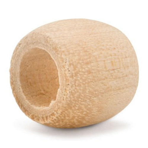 Woodpeckers Crafts 5/8" Wooden Barrel Bead, 3/8" Hole 