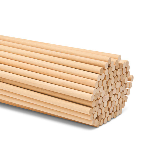 Dowel Rods Wood Sticks Wooden Dowel Rods - 5/8 x 60 inch Unfinished  Hardwood Sticks - for Crafts and DIYers - 10 Pieces by Woodpeckers