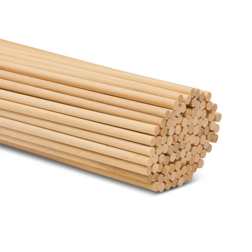  Dowel Rods Wood Sticks Wooden Dowel Rods - 1 x 24 Inch  Unfinished Hardwood Sticks - for Crafts and DIYers - 10 Pieces by  Woodpeckers