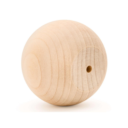 Unfinished Wood Ball Knobs 2-1/2 inch for Kitchen Cabinet Knobs, Drawer Knobs, Dresser Knobs and Crafts, Pack of 25, by Woodpeckers