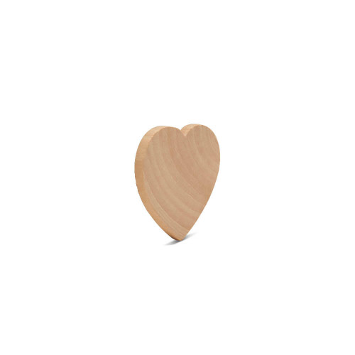 Small Wooden Hearts 2”, 3/16” Thick