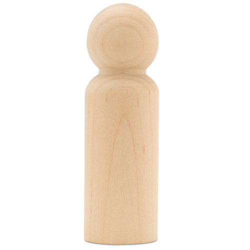 Peg Dolls Unfinished 2-3/8 inch Pack of 30 Wooden Peg People for