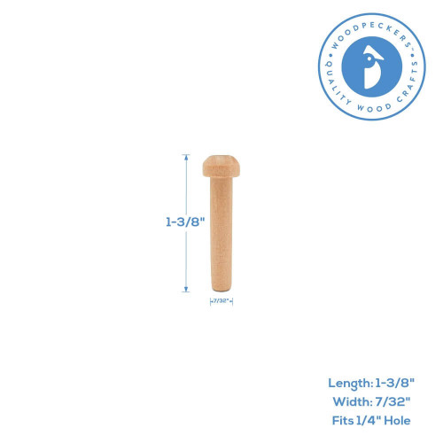 Woodpeckers Crafts 1-3/8" Axle 