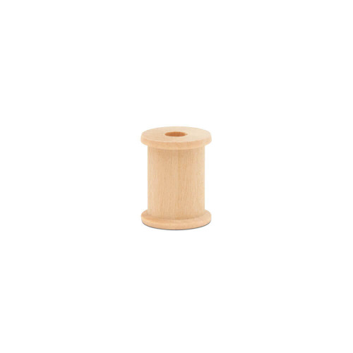 Wooden Spools 1/2 x 5/8 inch Pack of 100 Unfinished Mini Birch Wood Spools, Splinter-Free, for Crafts and Wood Jewelry by Woodpeckers