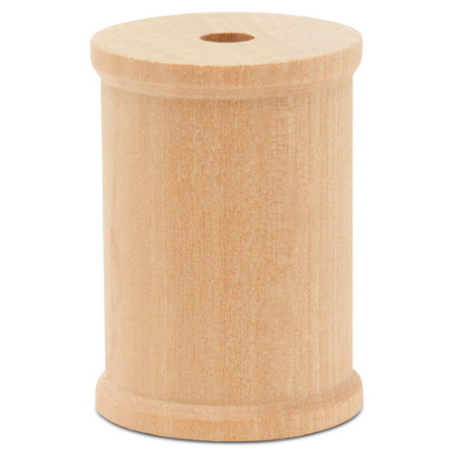 Hourglass Wooden Spools 2 x 1-3/8 Inch, Pack of 25 Large Wood Spools,  Unfinished Birch, Splinter-Free for Crafts by Woodpeckers