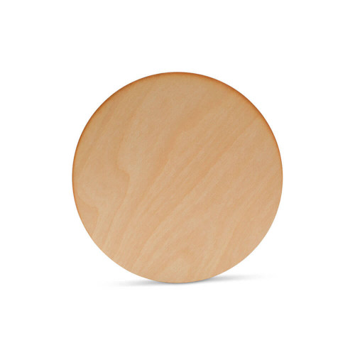 Woodpeckers Crafts 7" Circle Wooden Cutout, 1/8" Thick, Dark Edged 