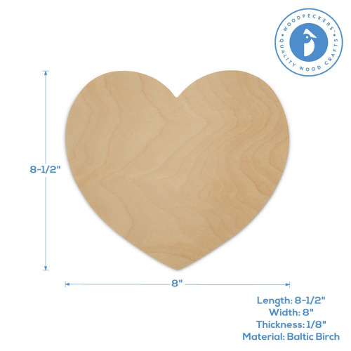 Shop GORGECRAFT 8 Pcs Wooden Heart Shapes for Jewelry Making