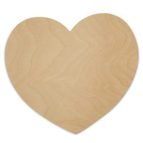 Woodpeckers Crafts 8-1/2" Heart Wooden Cutout, 8-1/2" X 8" X 1/8" 