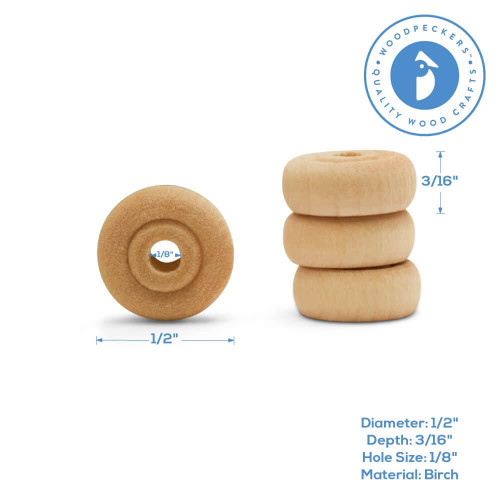 Woodpeckers Crafts 1/2" Classic Wheel, 3/16" Thickness 
